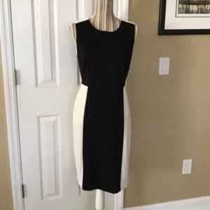 B&W Color block dress